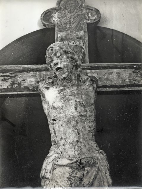 Anonimo — Anonimo abruzzese - sec. XV - Cristo crocifisso — particolare